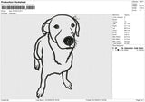 Dog 1410223 Embroidery File 6 size