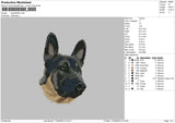 Dog1604 Embroidery File 6 sizes