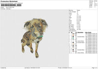 Dog 181024 Embroidery File 6 size