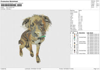Dog 181024 Embroidery File 6 size