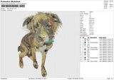 Dog 181024 Embroidery File 6 size