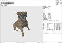 Dog 181024b Embroidery File 6 size