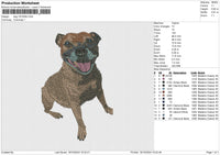 Dog 181024b Embroidery File 6 size