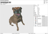 Dog 181024b Embroidery File 6 size