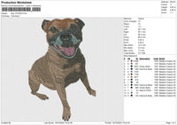 Dog 181024b Embroidery File 6 size