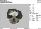 Dog 1901d Embroidery File 6 sizes