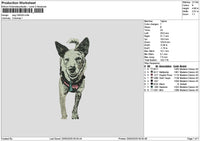 Dog 1903 Embroidery File 6 sizes