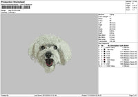 Dog 2012a Embroidery File 6 sizes