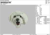 Dog 2012a Embroidery File 6 sizes