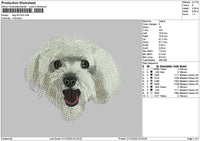 Dog 2012a Embroidery File 6 sizes