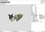 Dog 2201a Embroidery File 6 sizes
