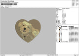 Dog 2212a Embroidery File 6 sizes