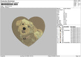 Dog 2212a Embroidery File 6 sizes