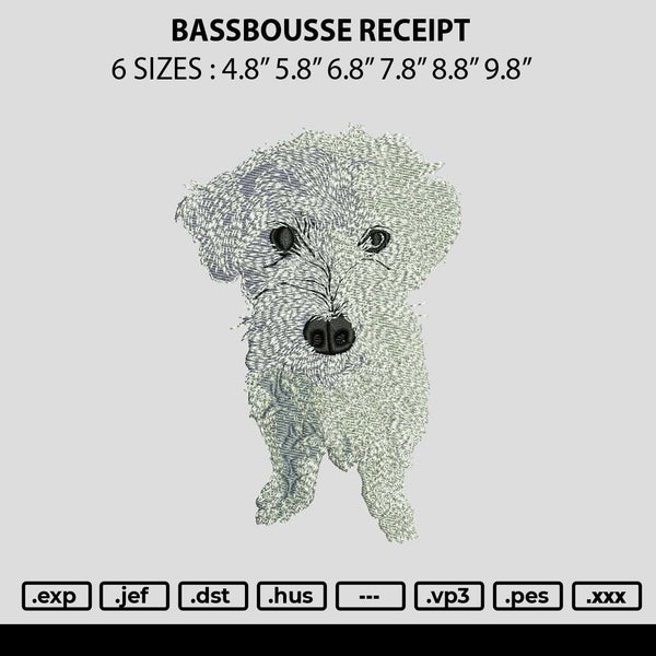 Dog 2612 Embroidery File 6 sizes