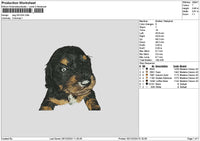 Dog 2912 Embroidery File 6 sizes