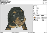 Dog 2912 Embroidery File 6 sizes