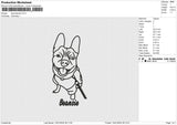Dog beansie Embroidery File 6 size