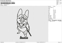 Dog beansie Embroidery File 6 size