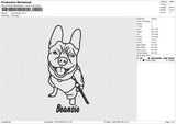 Dog beansie Embroidery File 6 size