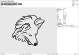 Dog head 111224 Embroidery File 9 size