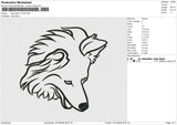 Dog head 111224 Embroidery File 9 size