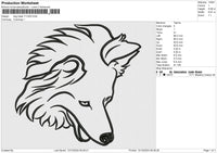 Dog head 111224 Embroidery File 9 size