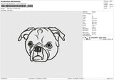 Dog Head 121224 D Embroidery File 9 size