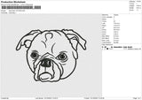 Dog Head 121224 D Embroidery File 9 size