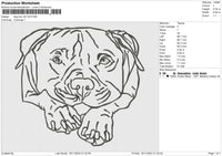 Dog line 191124 Embroidery File 6 size