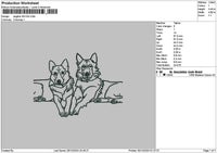 Dogline 2912 Embroidery File 6 sizes