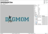 Dogmom Stitch Embroidery File 6 sizes