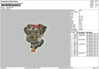 Dog Patch 0512 Embroidery File 6 sizes