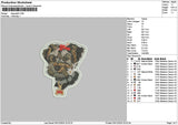 Dog Patch 0512 Embroidery File 6 sizes