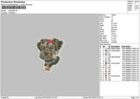 Dog Patch 0512 Embroidery File 6 sizes