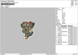 Dog Patch 0512 Embroidery File 6 sizes