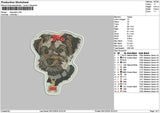 Dog Patch 0512 Embroidery File 6 sizes
