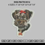 Dog Patch 0512 Embroidery File 6 sizes