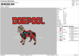 Dogpooltext Embroidery File 6 sizes