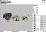 Dogs 0912 Embroidery File 6 sizes