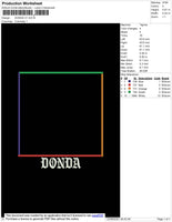 Donda V1 Embroidery File 4 size