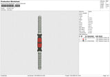 Dumbell Embroidery File 6 size