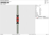 Dumbell Embroidery File 6 size