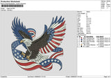 Eagle 1408 Embroidery File 6 sizes