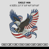 Eagle 1408 Embroidery File 6 sizes