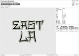 East la puff Embroidery File 6 size