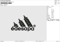 Edesapa Embroidery File 6 size