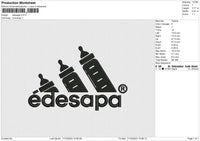 Edesapa Embroidery File 6 size