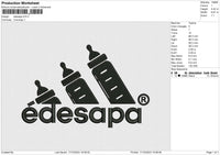 Edesapa Embroidery File 6 size