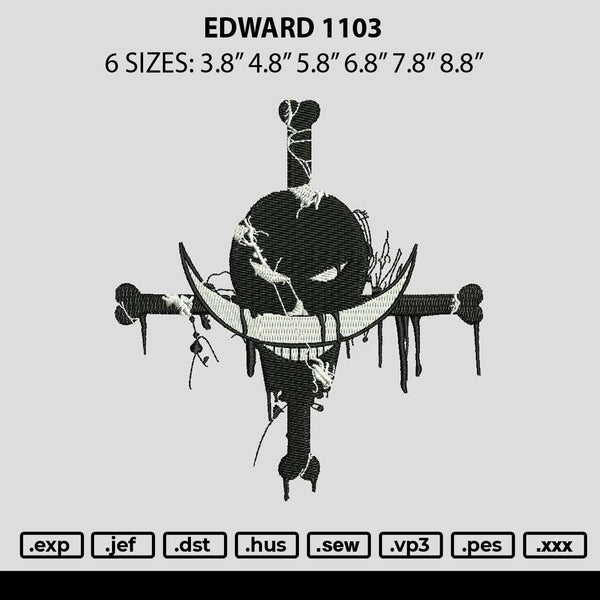Edward 1103 Embroidery File 6 sizes