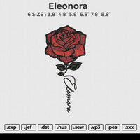 Eleonora Embroidery File 6 size